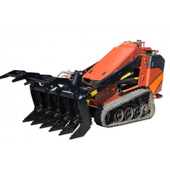 Mini Rake Grapple for Loaders - Blue Diamond