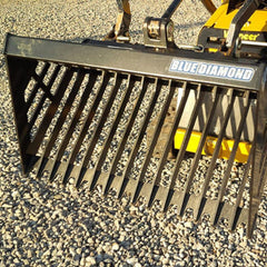 Skid Steer Mini Rock Bucket | Blue Diamond