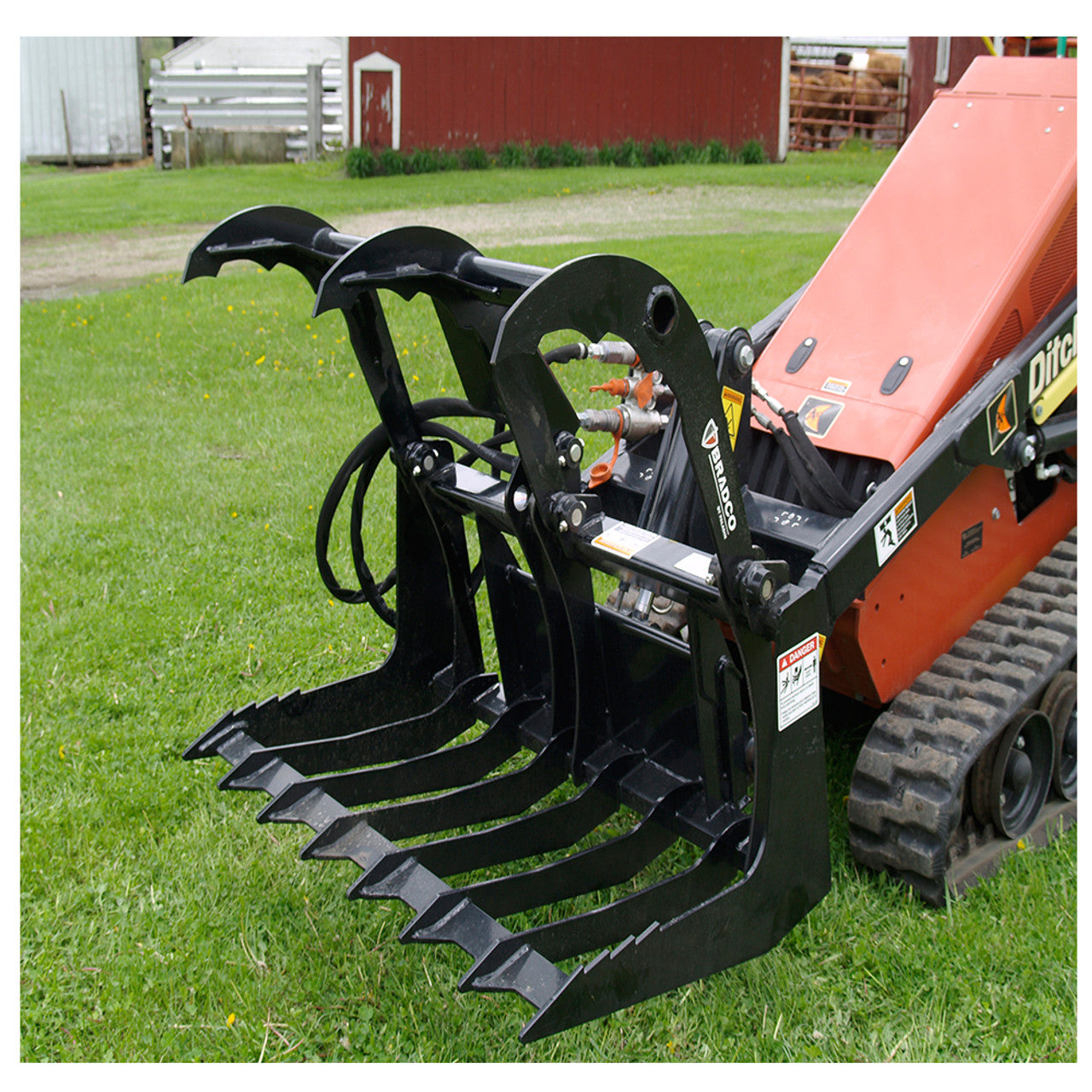 Mini Skid Steer Brush Grapple Attachment | Bradco By Paladin