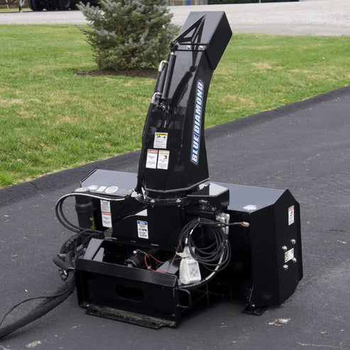 Mini Snow Blower Skid Steer Attachment - Blue Diamond