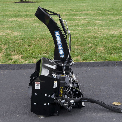 Mini Snow Blower Skid Steer Attachment - Blue Diamond