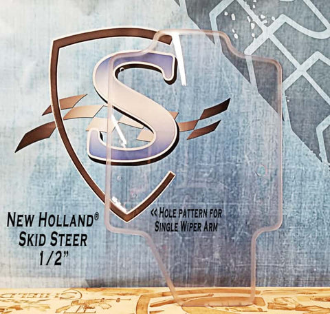 New Holland Skid Steer Forestry Door - L & C Series | Shields Lexan Polycarbonate