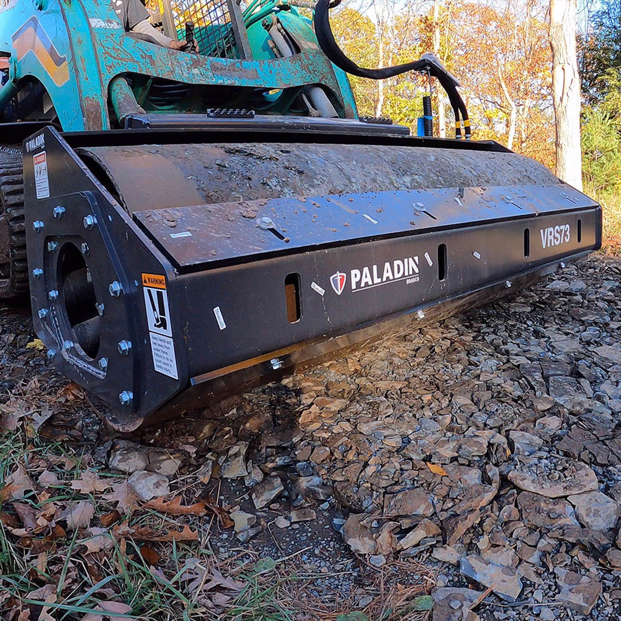 Skid Steer Smooth Vibratory Roller Attachment - Bradco