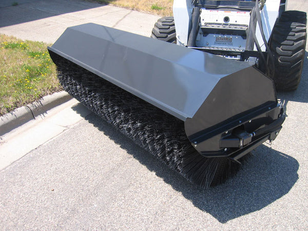 Power Angle Brooms for Skid Steer - Haugen Attachments