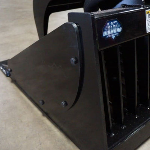 Rock Bucket Grapple Severe Duty for Loader - Blue Diamond