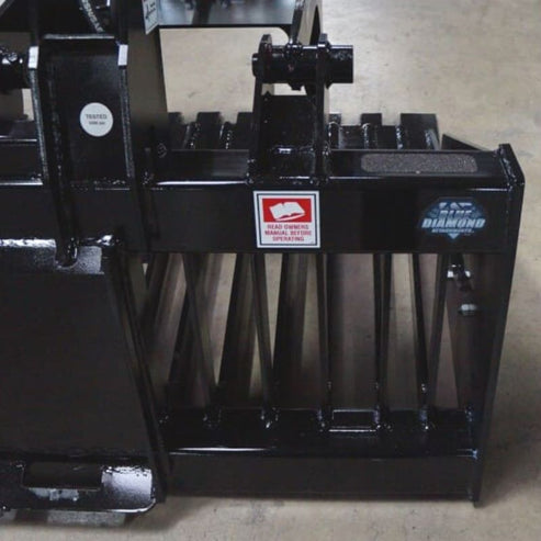 Rock Bucket Grapple Severe Duty for Loader - Blue Diamond