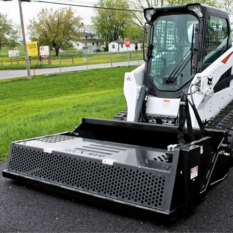 Skid Steer Rock Rake Attachment by Rockaway