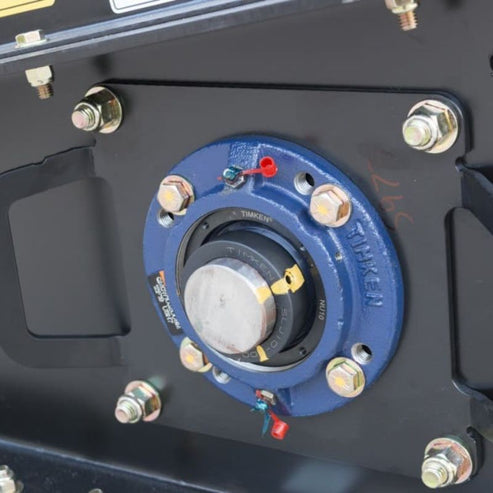 Severe Duty Skid Steer Angle Broom Attachment - Blue Diamond