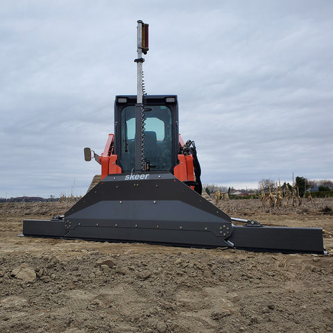 Skid Steer Grading Blade with Tilt Plate - Skeer