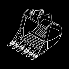 Skeleton Buckets for 12MT (20,000 - 30,000 lbs.) Excavators - WAIN ROY