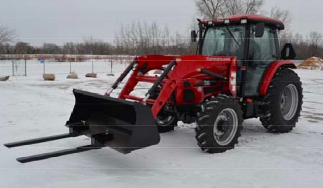 Skid Steer Clamp-on Pallet Forks - Top Dog Attachments