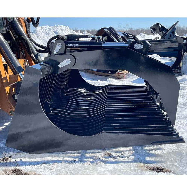 Skid Steer HD Brush Bucket With Grapple - Top Dog Attachments