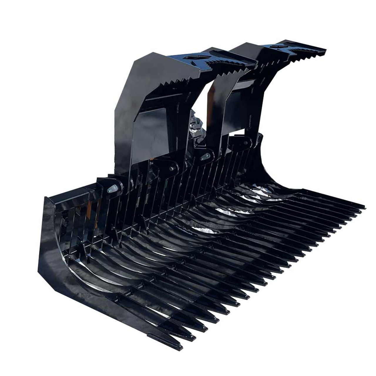 Skid Steer HD Brush Bucket With Grapple - Top Dog Attachments