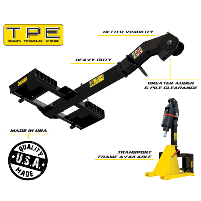 Skid Steer Large TPE Extension Mounting Bracket - Digga