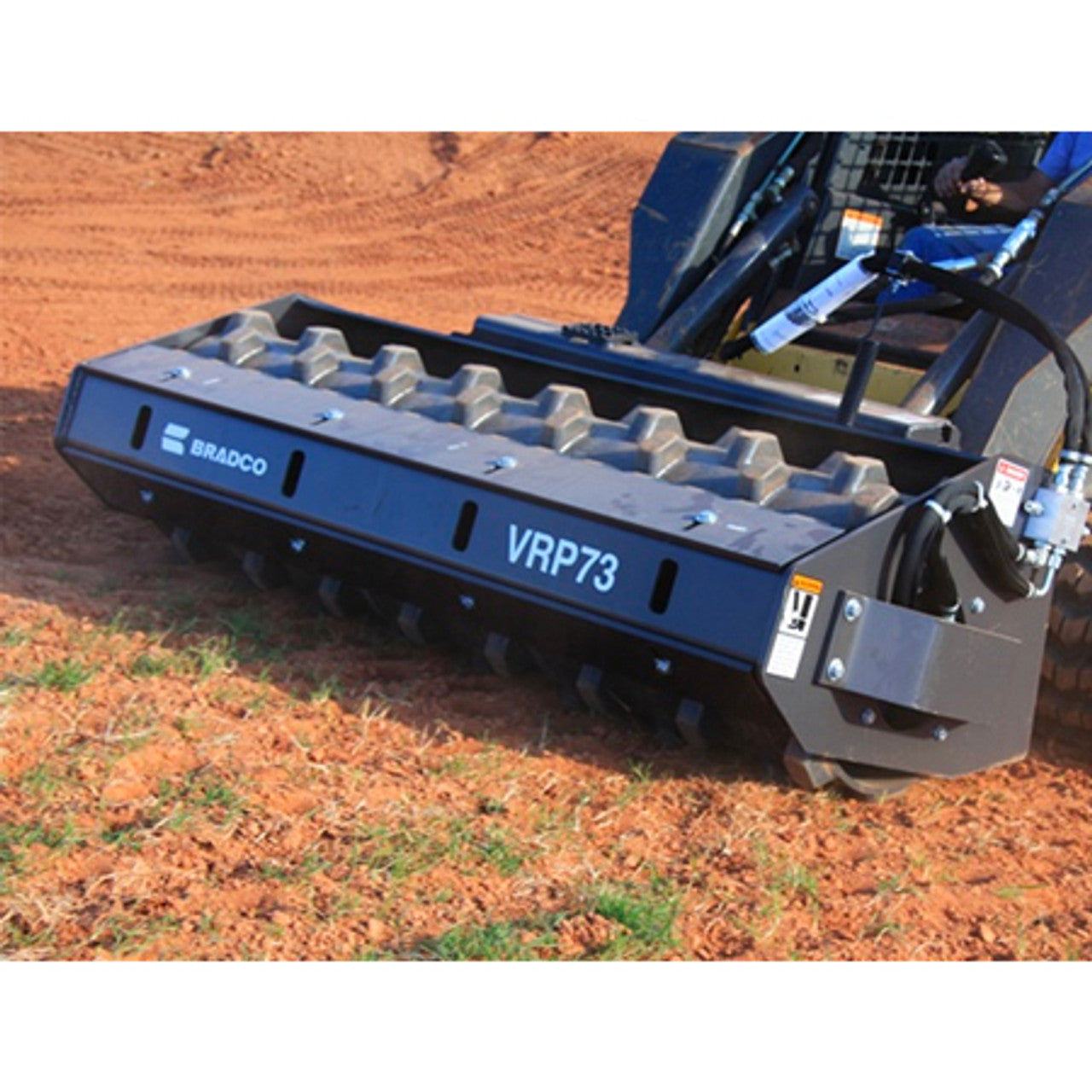 Skid Steer Padded Vibratory Roller Attachment | Bradco By Paladin