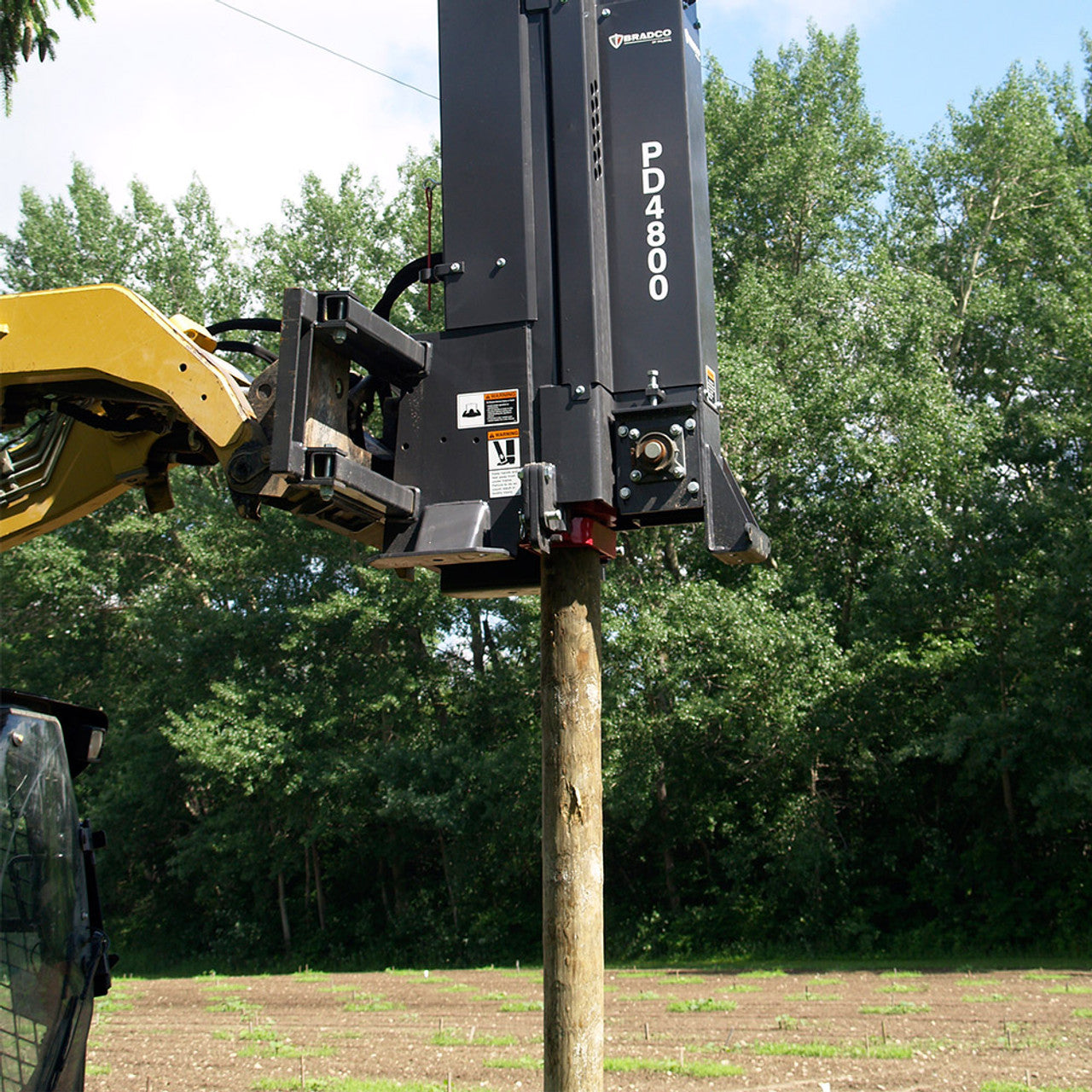 Skid Steer Post Driver Attachment (SSL) (CTL) | Bradco By Paladin