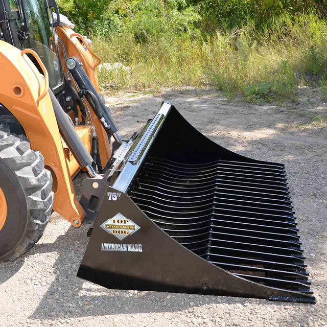 Skid Steer Rock Bucket - Top Dog Attachments