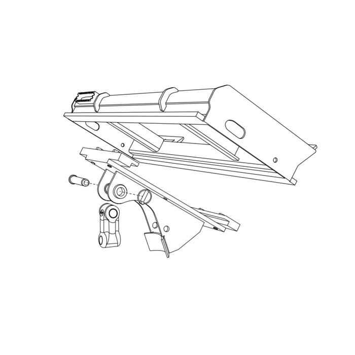 Skid Steer Slide Shift Cradle for Auger Mounting Bracket - Digga