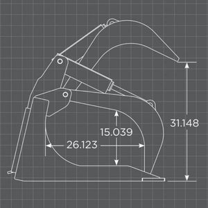 Skid Steer Rock Rake Grapple Bucket | McLaren Industries