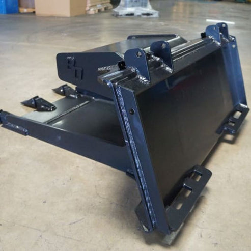 Skid Steer Slab Bucket Attachment - Blue Diamond