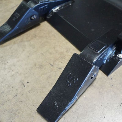 Skid Steer Slab Bucket Attachment - Blue Diamond