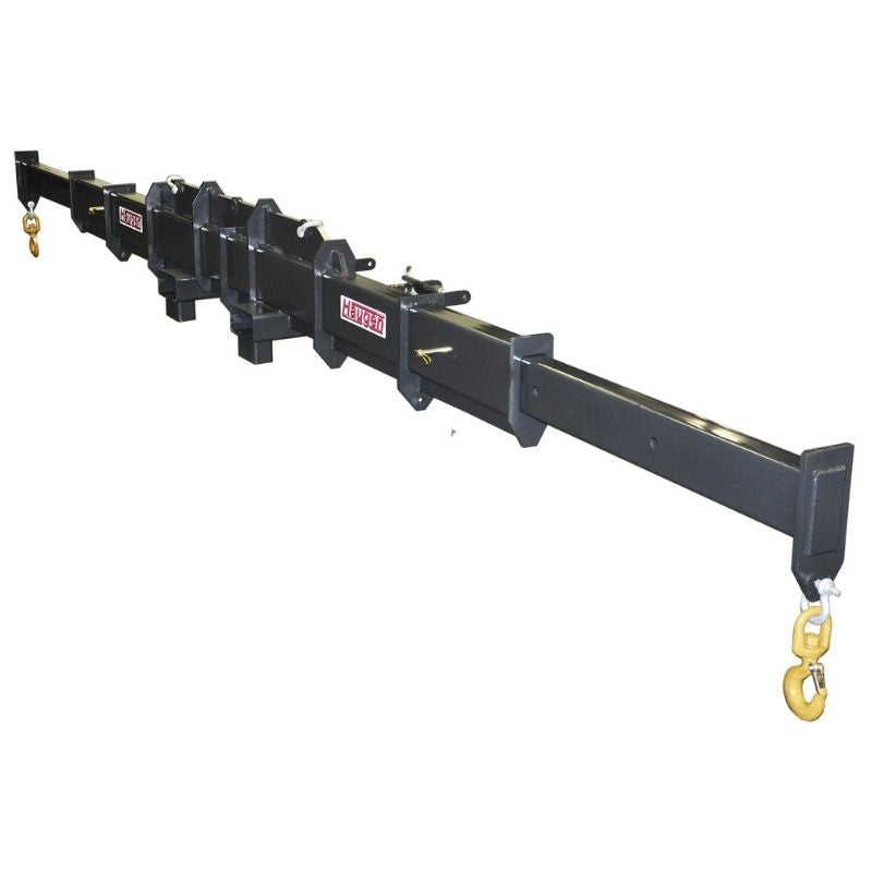 Fork Mounted Adjustable Spreader Bar with Top Hooks - Haugen Attachments