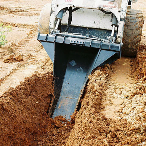 Skid Steers Stump Bucket - Blue Diamond
