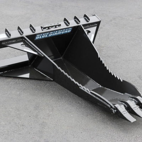 Skid Steers Stump Bucket - Blue Diamond