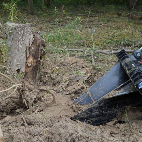Skid Steers Stump Bucket - Blue Diamond