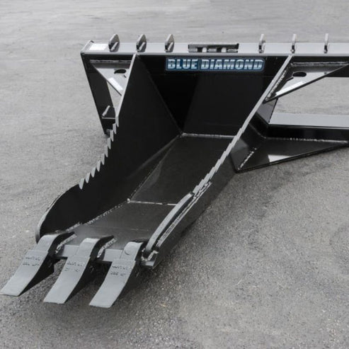 Skid Steers Stump Bucket - Blue Diamond