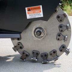 Skid Steer Stump Grinder with Swing Arm | Blue Diamond