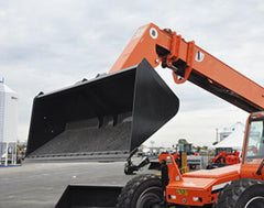 Telehandler Quick Attach Snow Bucket Attachment - Haugen Attachments