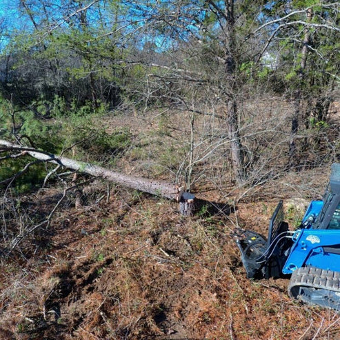 Tree Shear for Skid Steer - Blue Diamond