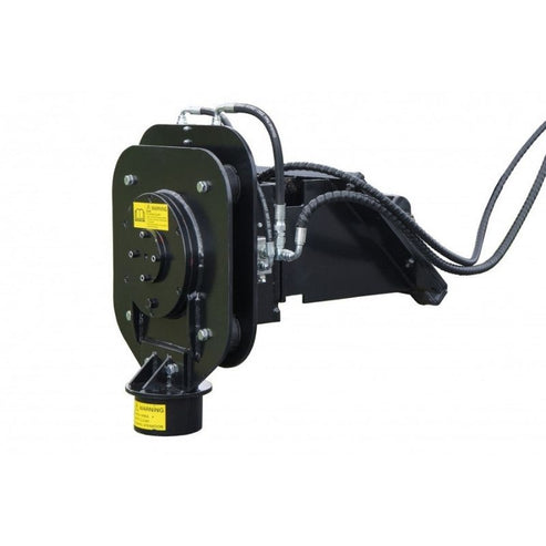 Vibrating Post Driver Mini Excavator - Blue Diamond