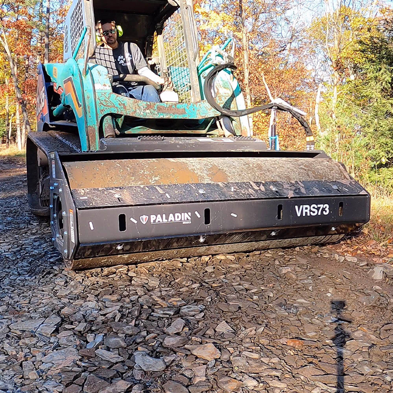 Skid Steer Smooth Vibratory Roller Attachment - Bradco