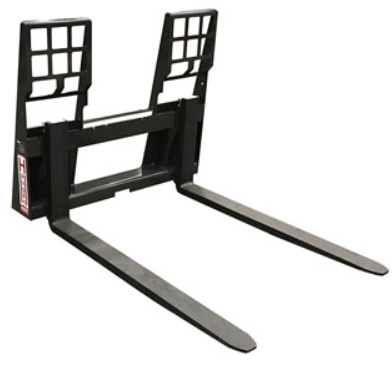 Walk Through Frame - Rail Style Pallet Forks - Haugen Attachments