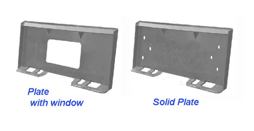 Weld-On Plates For Skid Steer - Haugen Attachments