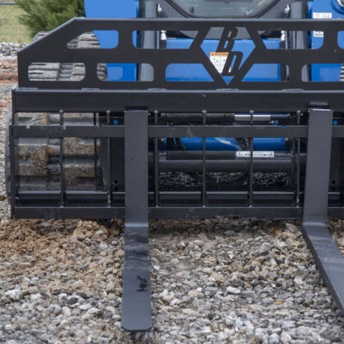 Heavy Duty Pallet Fork 72″ Wide Frame Loader - Blue Diamond